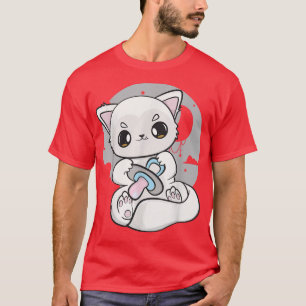 Camiseta Anime Bonito Ártico De Fo Com Soother E Kawaii Moo