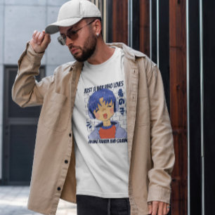 Camiseta Anime Boy com Fones de ouvido