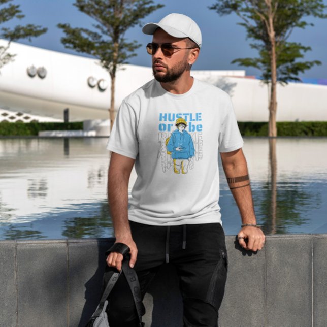 Camiseta Anime Boy In Casual Hoodie (Criador carregado)