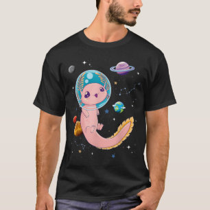 Camiseta Anime Cachorro Gótico Pastel Torna o Espaço Axolot