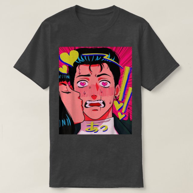 Camiseta Anime Cara Husbango Waifu Manga Aestética Japonês (Frente do Design)