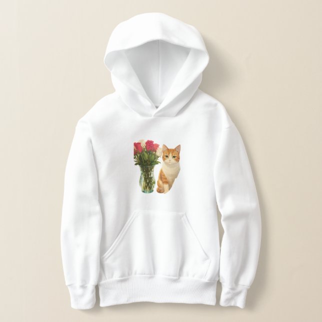 Camiseta Anime Cat Girls Hoodie Cute Kawaii Kitty (Postura )