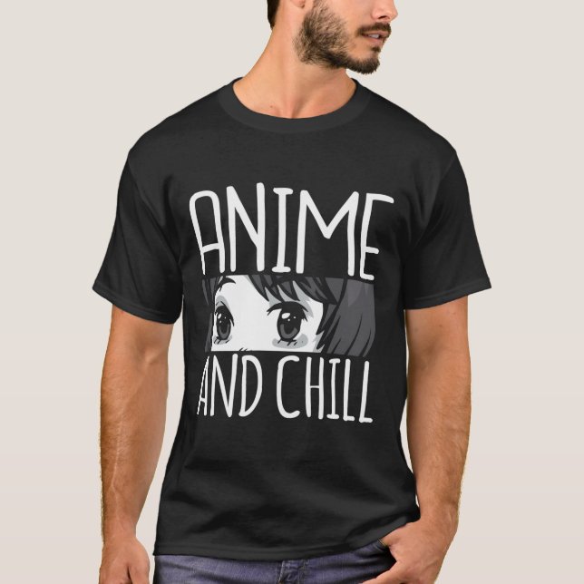 Camiseta Anime Chill Funny Otaku Japonês Manga Lover Gift (Frente)