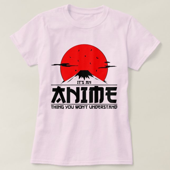 Camiseta Anime Coisa que você não vai entender Legal otaku  (Frente do Design)