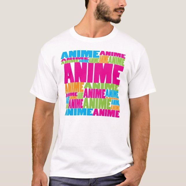 Camiseta Anime colorido (Frente)