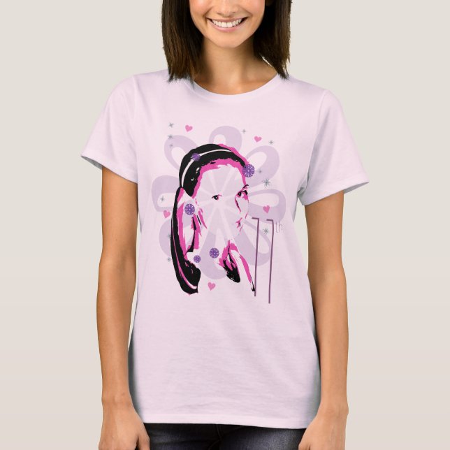 Camiseta Anime das mulheres T (Frente)