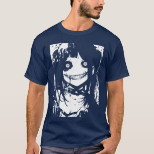Camiseta Anime de Terror Mangá Japão Japonês Assustador Kaw