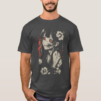 Camiseta Anime de Terror Mangá Japão Japonês Assustador Kaw