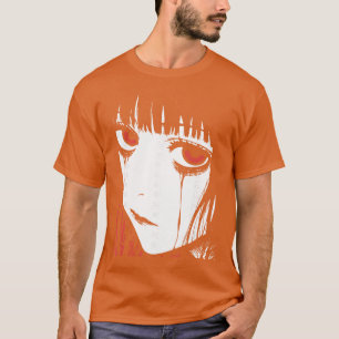 Camiseta Anime de Terror Mangá Japão Japonês Assustador Kaw