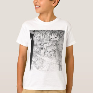 Camiseta anime do manga do monstro do yaie