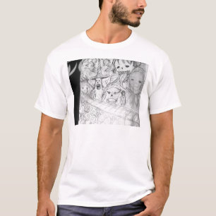 Camiseta anime do manga do monstro do yaie