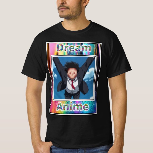 Camiseta Anime do Sonho de Pixel Face (Frente)