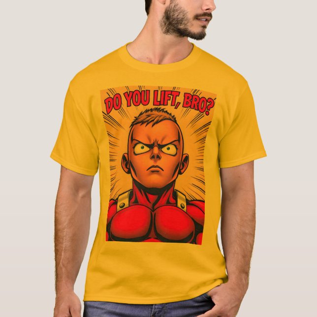 Camiseta Anime Do You Lift Bro Tee 01 (Frente)