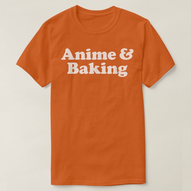 Camiseta Anime e Baking Kawaii (Frente do Design)