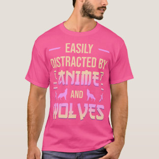 Camiseta Anime E Lobos Kawaii Anime O Otaku Japonês