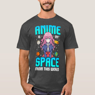 Camiseta Anime É Meu Espaço Dessa Garotas Do Geek Do Mundo 