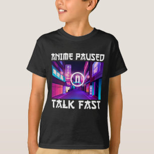 Camiseta Anime em Pausa Conversa Rápida