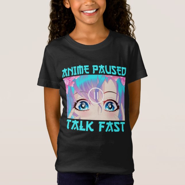 Camiseta Anime em Pausa Conversa Rápida (Frente)