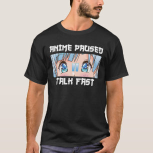 Camiseta Anime Em Pausa Festa Arte Anime Raparigas Anime Lo