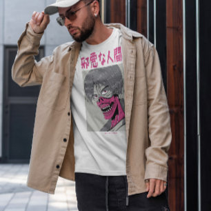 Camiseta Anime Escuro Mau japonês