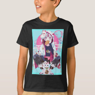 Camiseta Anime - Estética japonesa Pastel Kawaii Waifu Vapo