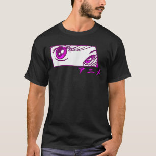 Camiseta Anime Eyes Anime Girl Caracteres Japoneses Para Me