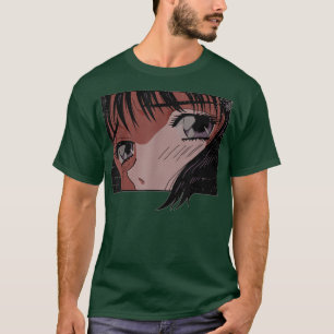 Camiseta Anime Eyes Girl Japan Indie Aestética Japonês
