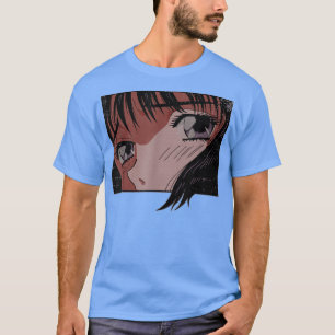 Camiseta Anime Eyes Girl Japan Indie Aestética Japonês 