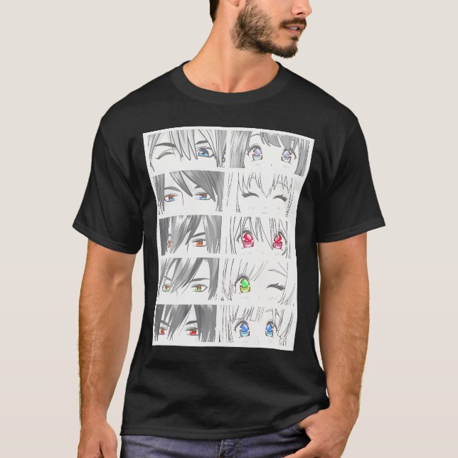 Camiseta Anime Faces Kawaii (Frente)