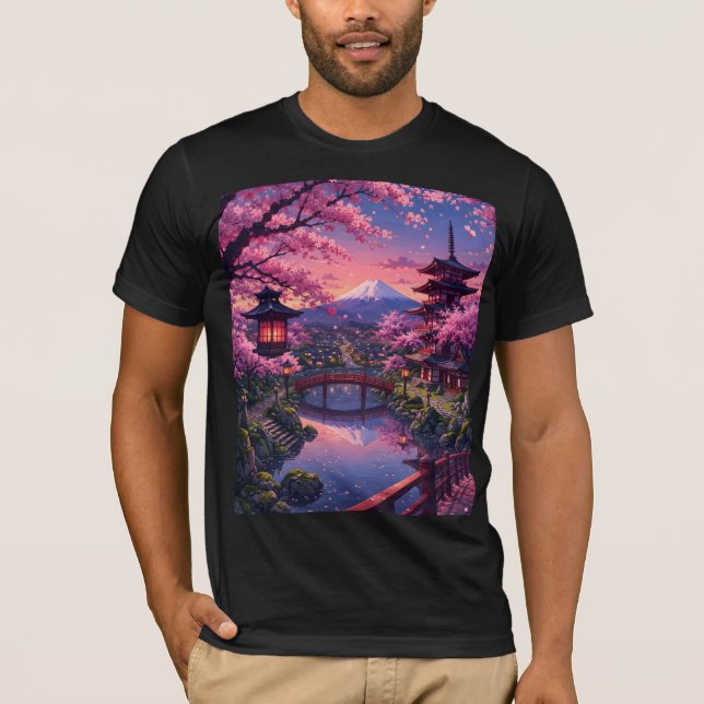 Camiseta Anime Flor de Cerejeira Sakura (Frente)
