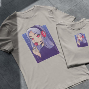 Camiseta Anime Gamer Girl Lollipop