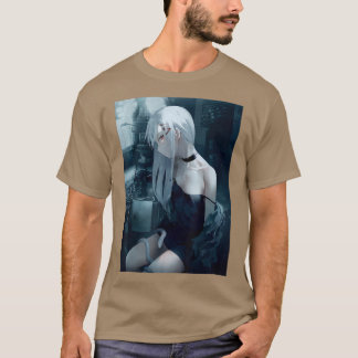Camiseta Anime Girl Aestic Waifu Japonês Otaku 
