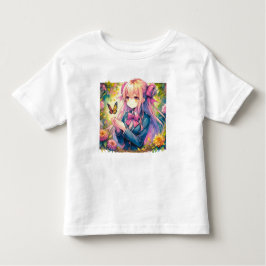 Camiseta Anime Girl and Butterfly