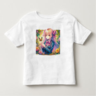Camiseta Anime Girl and Butterfly