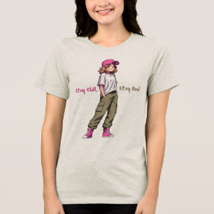 Camiseta Anime Girl -dgn2 por Maaya_Impressão, Mulheres