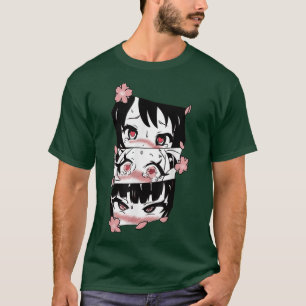 Camiseta Anime Girl Eyes Waifu Anime Manga