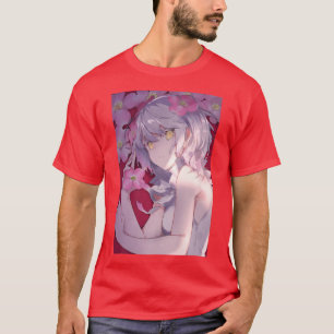 Camiseta Anime Girl Kawaii Pastel Aestética Japonês Waifu