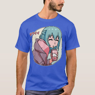 Camiseta Anime Girl Kawaii Strawberry Milk Manga Japonês O