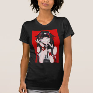 Camiseta Anime Girl Kawaii Waifu Aestética japonesa Manga O