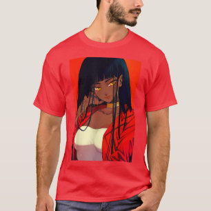 Camiseta Anime Girl Kawaii Waifu Aestética japonesa Manga O