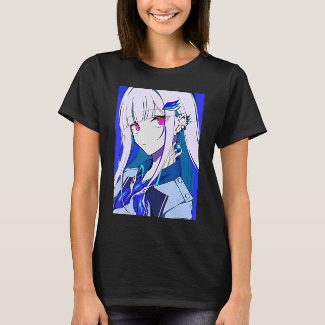 Camiseta Anime Girl Kawaii Waifu - Estética japonesa Otaku3 (Frente)