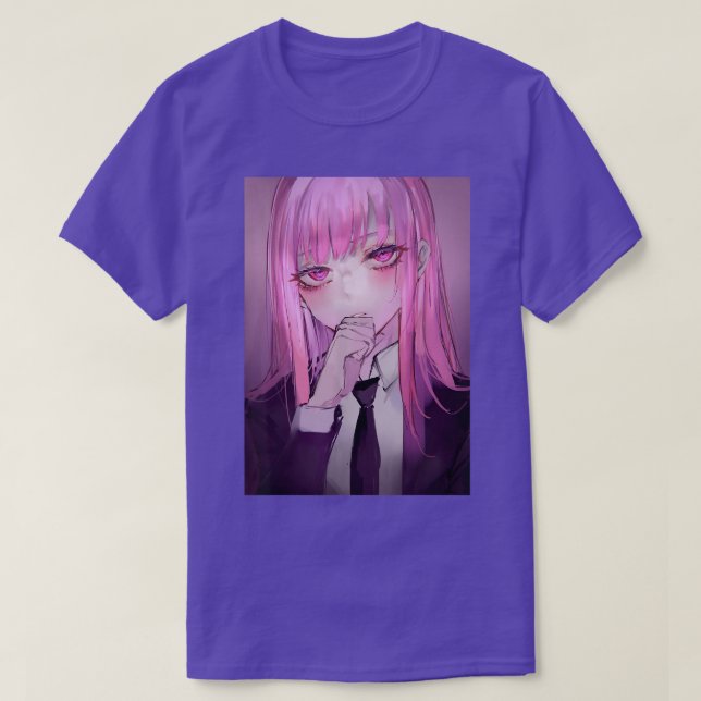 Camiseta Anime Girl Kawaii Waifu - Estética Rosa Japonesa O (Frente do Design)