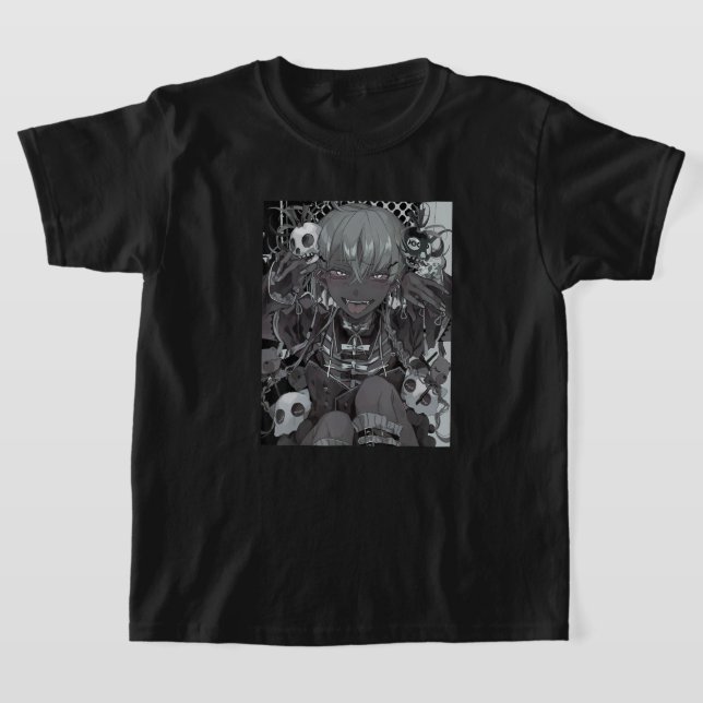 Camiseta Anime Girl Kawaii Yandere Waifu Aesthetic Japanese (Postura )
