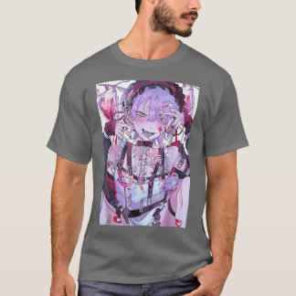 Camiseta Anime Girl Kawaii Yandere Waifu Aesthetic Japanese