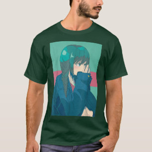 Camiseta Anime Girl Retro 80s 90s - Lofi japonês estético W