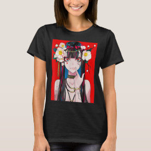 Camiseta Anime Girl Waifu japonês estético Kawaii Otaku