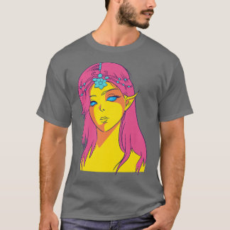 Camiseta Anime GirlFairy Japan Culture ArtJaponês Aestheti