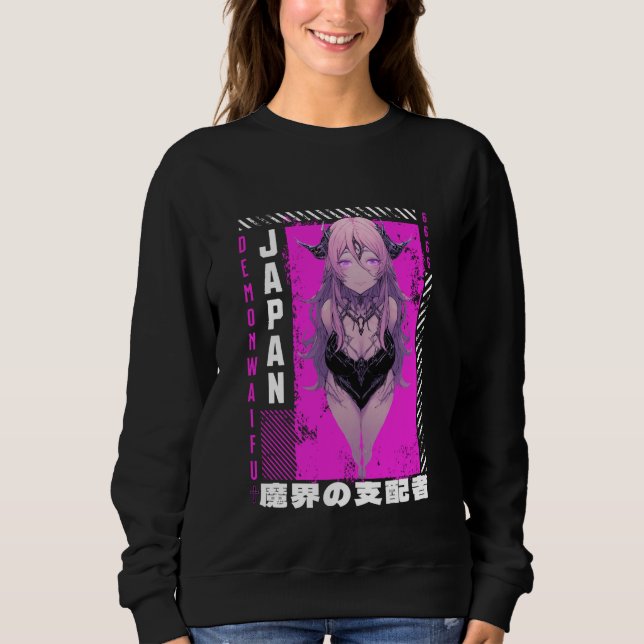 Camiseta Anime Grunge Waifu Japan Rock Emo Japanese Anime G (Frente)