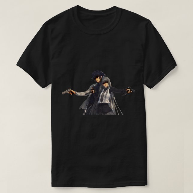 Camiseta Anime Gun, Anime Firearm Girls com armas de fogo c (Frente do Design)