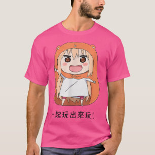 Camiseta Anime Himouto Umaruchan Doma Para Uma Rapariga Fan